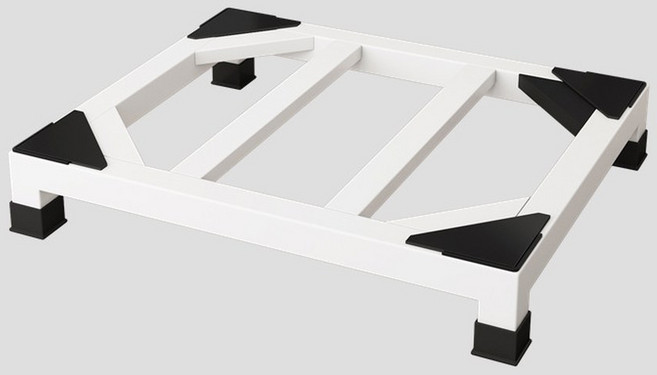 드럼세탁기선반 거치대 다용도실 건조기 보관 세탁기 선반, 가로60x깊이60x높이10도톰화이트