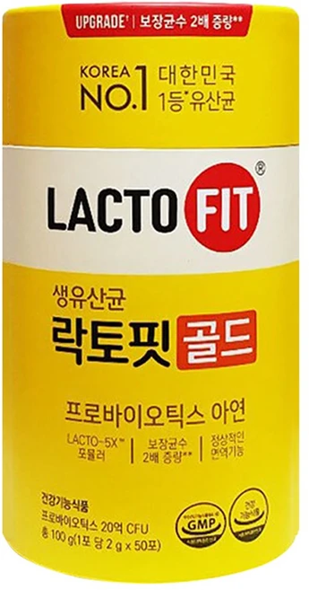 종근당건강 락토핏 골드 50포, 2g, 50개 - 쿠팡