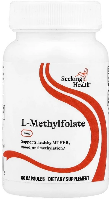 Seeking Health l-메틸엽산 1mg 캡슐 60정 Health (시킹 헬스), Seeking Health, l-메틸엽산, 1mg, 캡, 1개 - 쿠팡