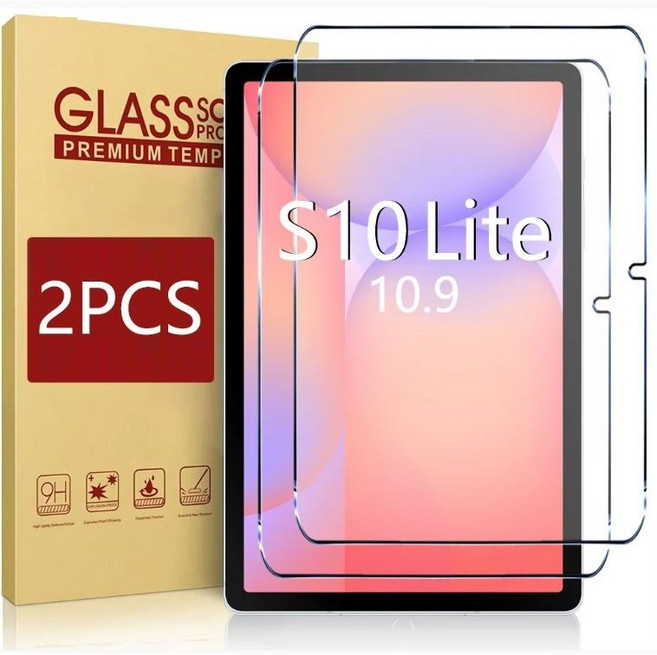 케이스나라 갤럭시탭S10 Lite 라이트 10.9 호환 방탄 고강도 9H 강화유리 액정 보호필름2장 SM-X400N X406N, 1세트