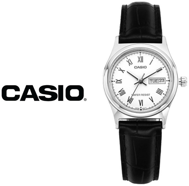 카시오 여성용 가죽 시계