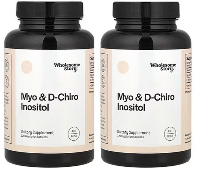 아이허브 2개X 미오이노시톨 및 d-카이로이노시톨 베지 캡슐 120정, 2개