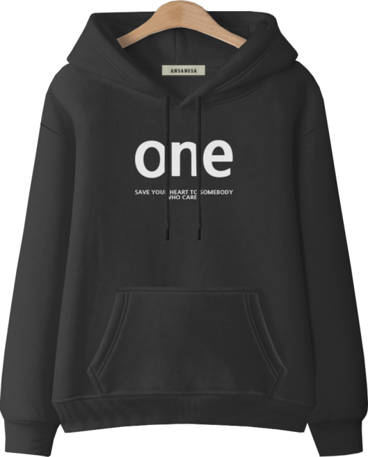 몰토벨리노 [ANSANGSA] ONE 남녀공용 후드 티셔츠