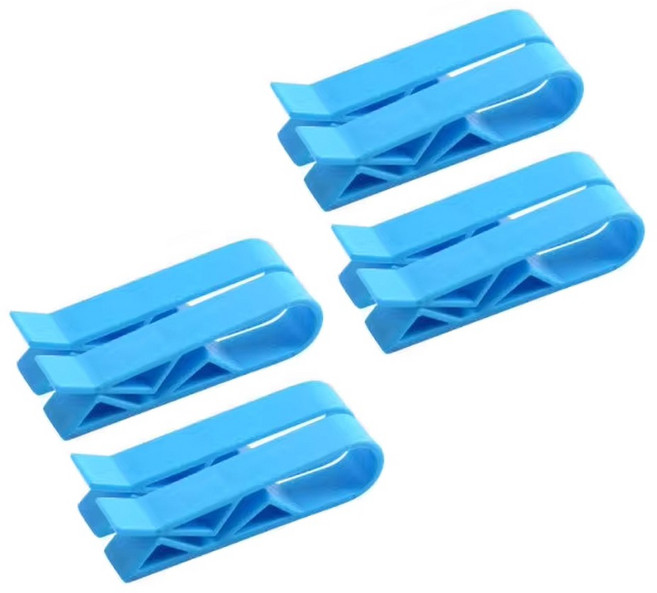 봉지 고정클립 음식봉투 간식 깔끔보관 쓰레기통 정리정돈 청소, 8개, 블루