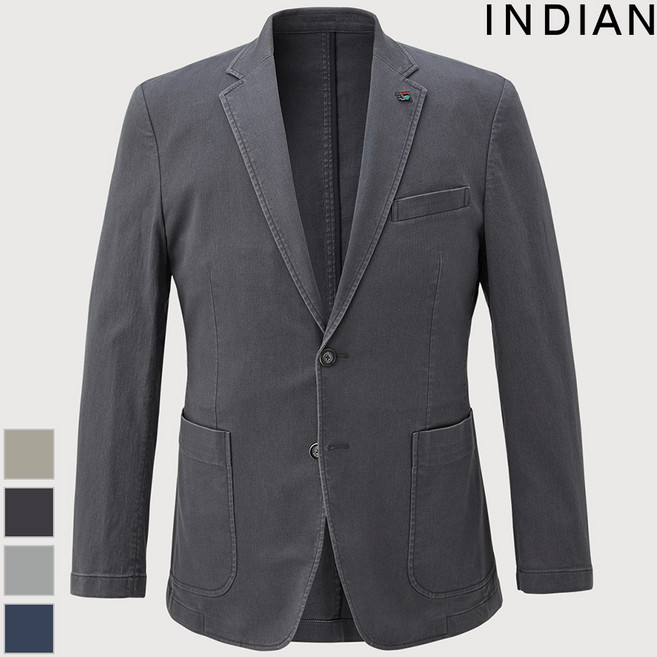 [INDIAN] 가먼트워싱 슬림 자켓_MIVFU4S1361
