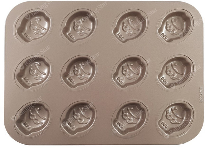 아노마드 붕어빵 마들렌틀 팬 12구 골드, 1개