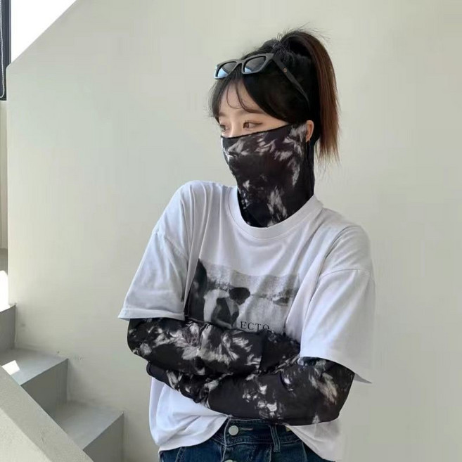 防曬斗篷 防曬披肩女夏季開車神器披風長袖騎車面罩遮臉斗篷一體短款防曬衣
