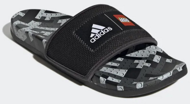 아디다스 아딜렛 레고 폭신폭신 슬리퍼 블랙