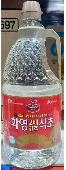2배양조식초 (쉐프원 화영 1.8L) X6, 1.8L, 6개