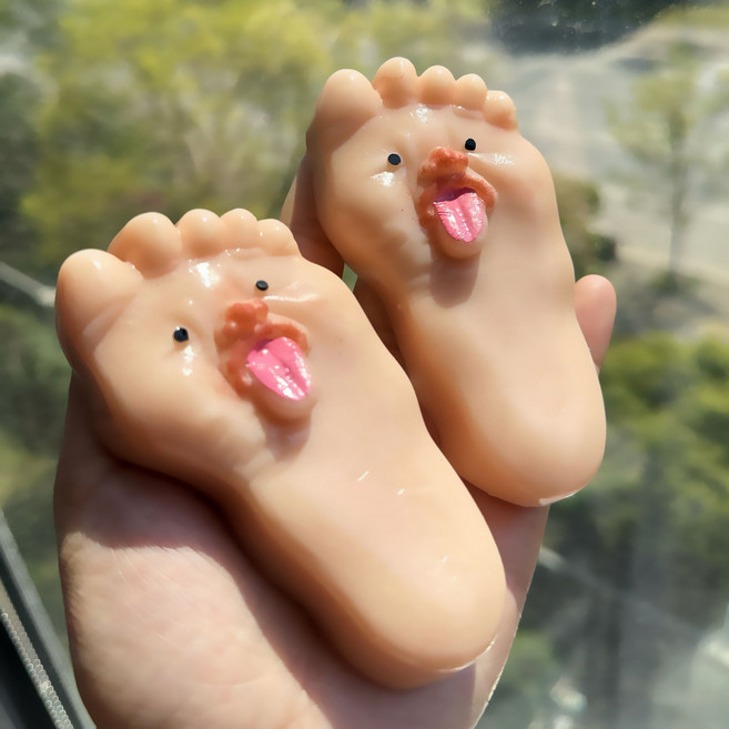 WL 메롱 혓바닥 발바닥 발 말랑이 타바 스퀴시 실링니도 검드롭 마시멜로우 스트레스볼 슬라임, (B급)메롱혓바닥발바닥말랑이