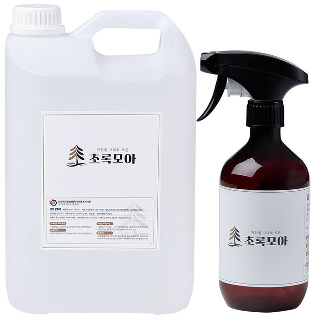 초록모아 피톤치드 편백수 스프레이 탈취제 대용량 리필 원액, 1개, 5L