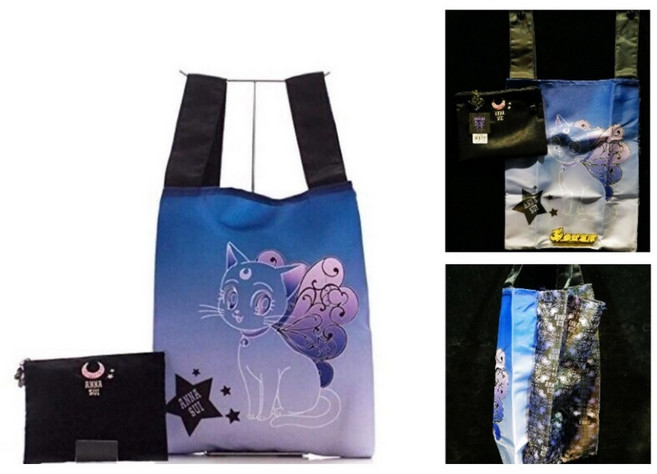 ANNA SUI 美少女戰士 Eternal 露娜造型環保購物袋 附迷你收納袋, 1個