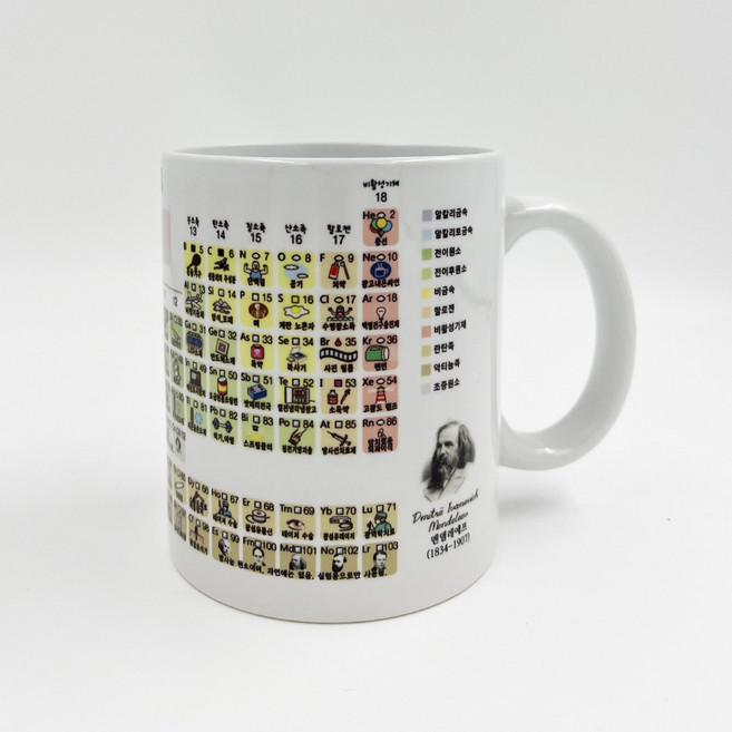 (미래과학)그림주기율표머그컵, 1개