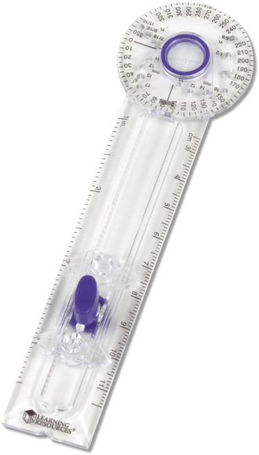 러닝리소스 EDU 1536 각도기 컴파스 Geotool Compass (투명), 1개