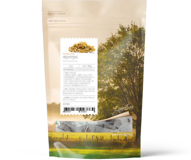 카모마일 생분해 티백 HACCP 제조 건강 차 캐모마일티백 국화차, 1개, 50개입, 1g