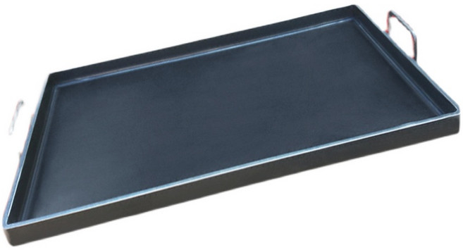 업소용 철판구이 팬 사각 무쇠팬 두께 닭갈비팬 불판, 길이 50x30cm 두께 6mm, 1개