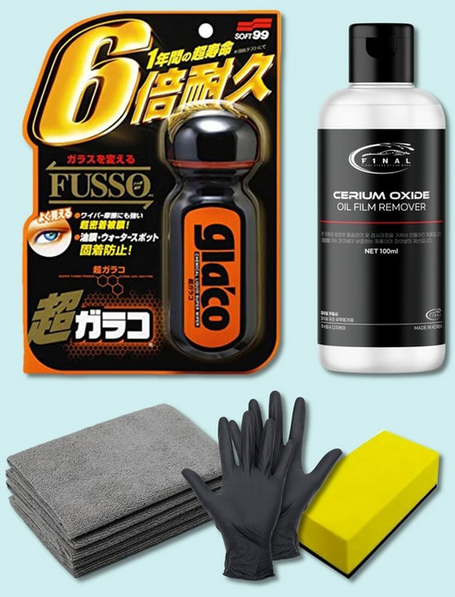 글라코 자동차 유막제거제 발수코팅제 산화세륨 액상형+G19, 1개, 100ml