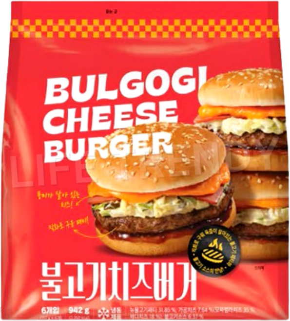 신세계푸드 불고기 치즈버거, 1세트, 942g