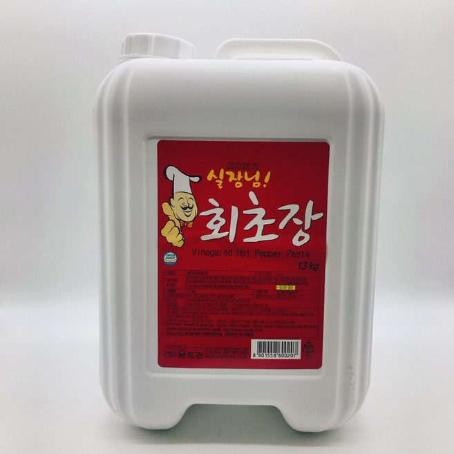 도매/업소용 움트리 실장님 회초장 13kg 말통 빠른배송, 1