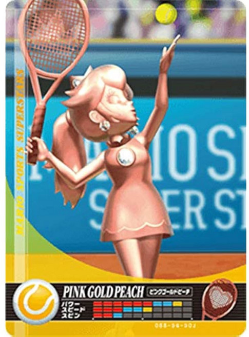 닌텐도 마리오 스포츠 슈퍼스타 아미보 카드 스위치 Wii U 3DS용 핑크 골드 피치