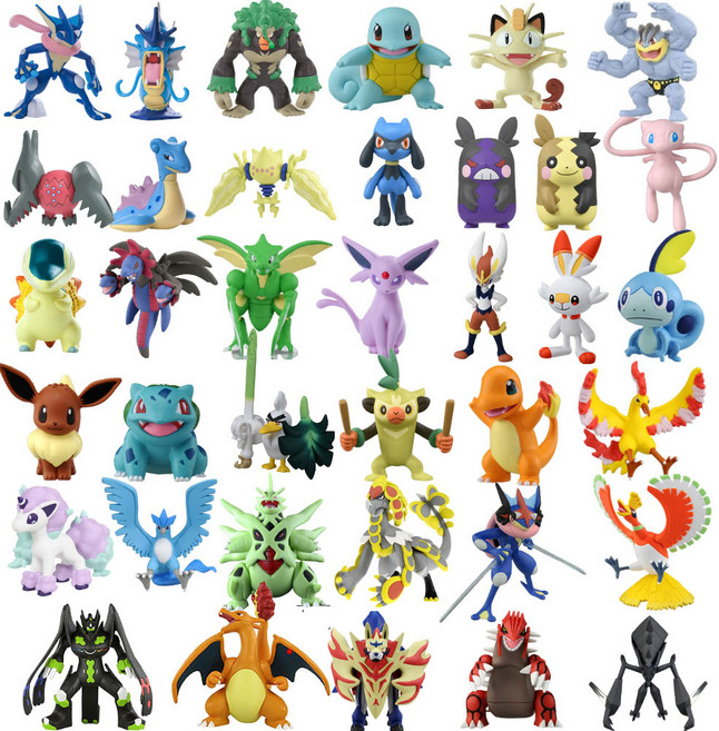 포켓몬스터 포켓몬피규어 피카츄 지우개굴닌자 메가레쿠쟈 뮤 리자몽거다이맥스 무한다이노 뮤츠 거북왕 꼬부기, 괴력몬, EMC