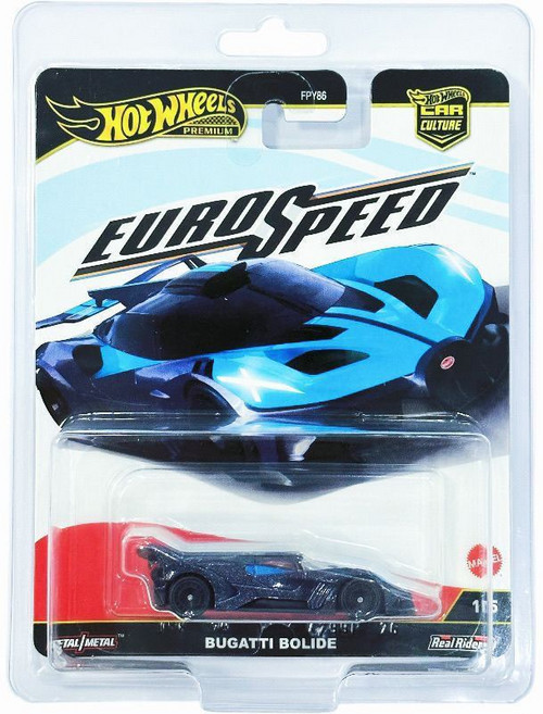 Hot Wheels 汽車文化 歐洲速度系列 Bugatti Bolide 合金玩具車, 1個, 默認官瑕 拆封不退