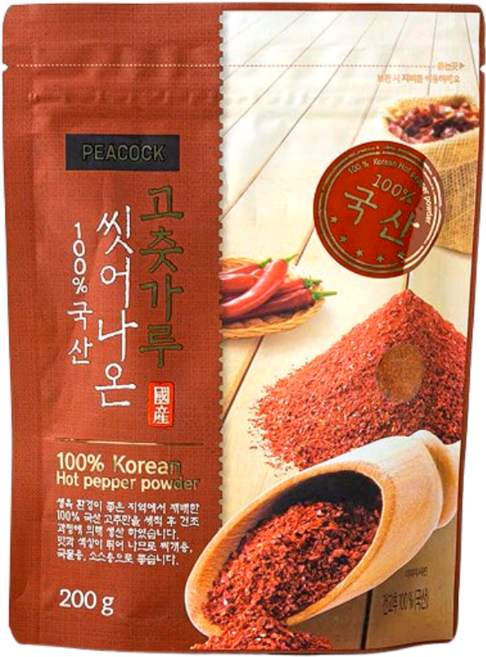 피코크 씻어나온 고춧가루, 200g, 1개