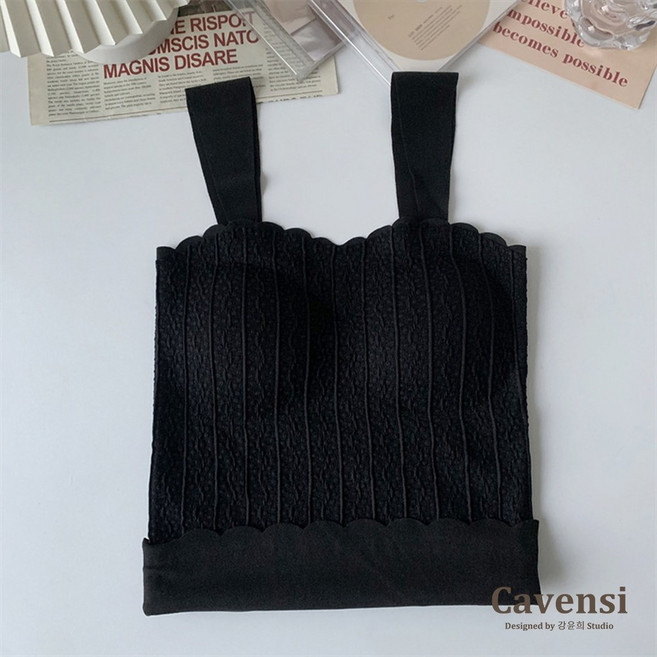 【Cavensi】彈性保暖背心 大尺碼加厚德絨發熱内搭 秋冬胸墊背心