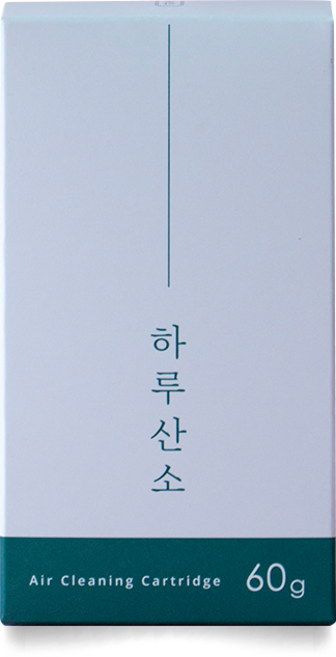하루산소 M (60g) 고체산소 가정용 산소발생기 공기정화 산소한그루 산소캔 휴대용 차량용, 3개