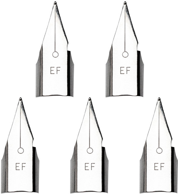 5pcs/팩 이리듐 펜 펜촉 EF/F 펜 팁 교체 대부분의 분수 PE에 적합, 0.38mm, 0.38mm