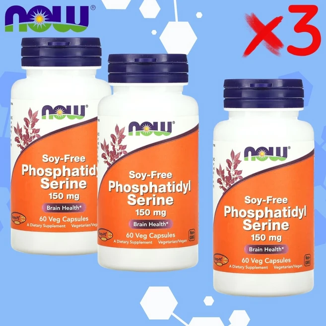 2+1 나우푸드 포스타티딜세린 포스티딜세린 포스파티디셀린 150mg 60정 - 쿠팡