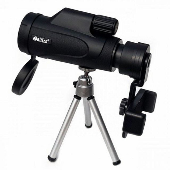 단망경 갈릴레오 망원경 스마트폰 연결 거치대 포함 고배율 휴대용, 50mm