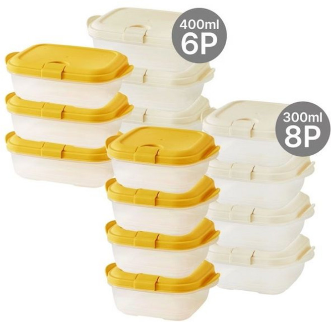 락앤락 피앤큐 스팀홀 냉동밥 보관용기, 1세트, 300ml 8P세트