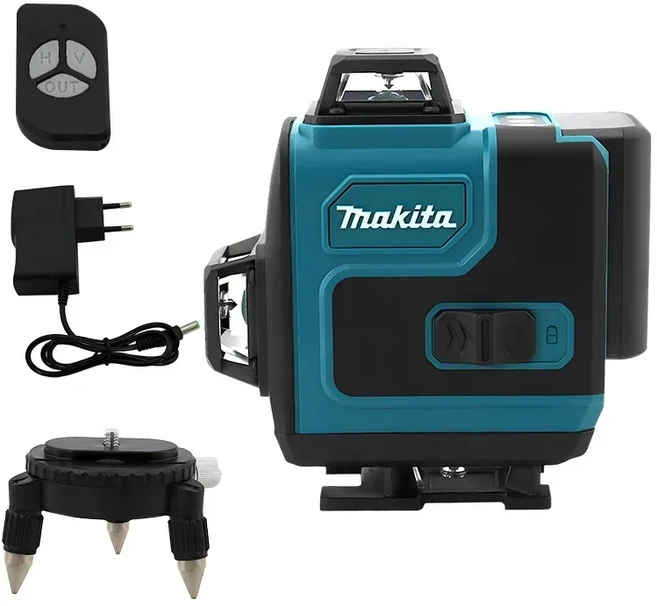 Makita 16 라인 전문 레이저 레벨 수평 수직 녹색 레이저 자동 360 ° 셀프 레벨링 Nivel 레이저 빌딩 도구, 01 a set, 03 미국, 1