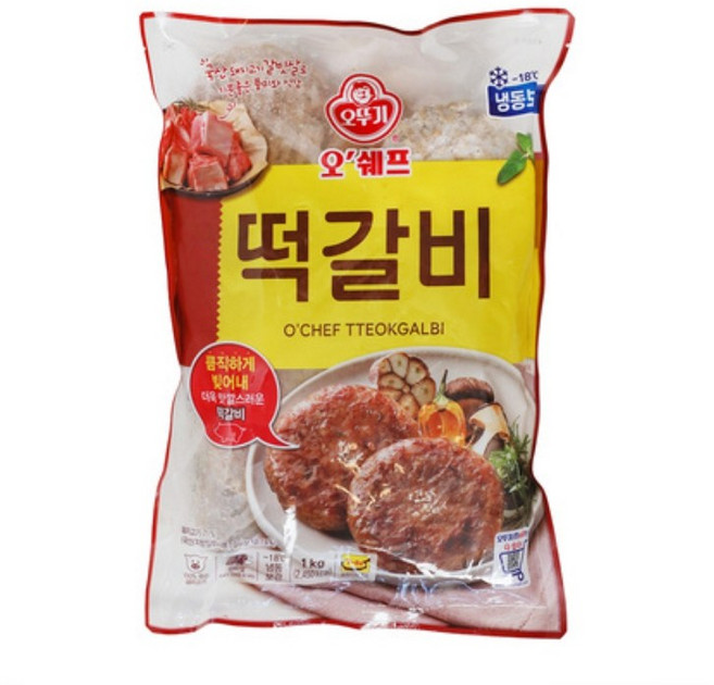 오뚜기 떡갈비, 2개, 1kg