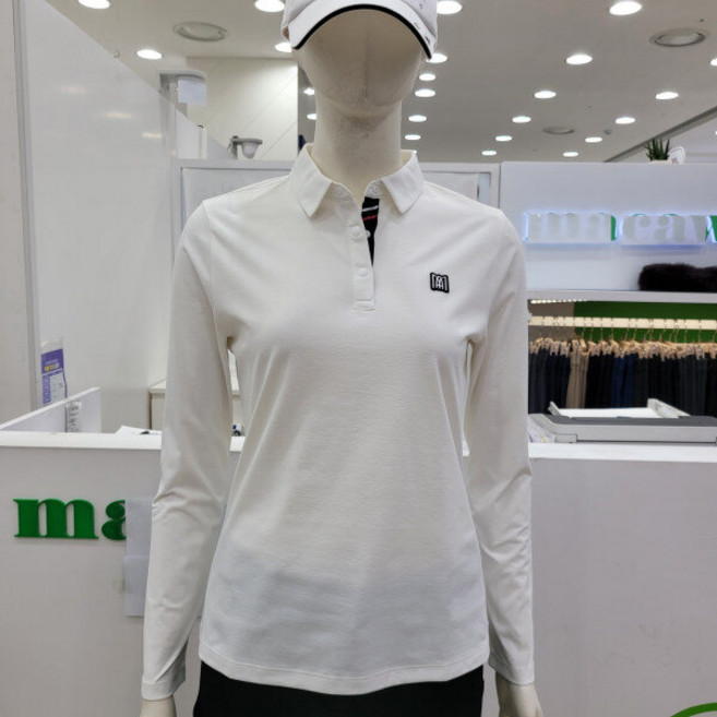 마코 모다남양주 여성 봄 솔리드 심플 제에리 티셔츠 MOW1TS9110_GN