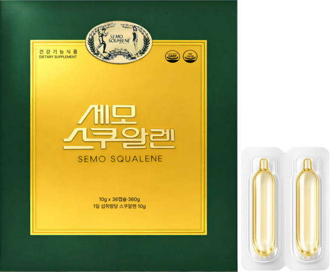 세모스쿠알렌 10g x 36캡슐 + 쇼핑백, 36정, 360g, 1개