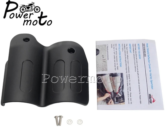 오토바이 후면 발판 풋 페달 서포트 승객 키트 및 배기 열 차폐 스포스터 S 1250 2021 2022, 03 Exhaust Heat Shield