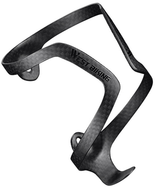 시그니처베이지 자전거 탄소섬유 카본 초경량 물통 케이지 거치대 YPZ040, 체크무늬, 1개, 블랙 3K