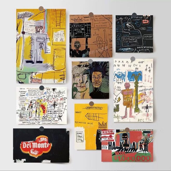 12종 빈티지 감성 레트로 인테리어 포스터 엽서, 미술