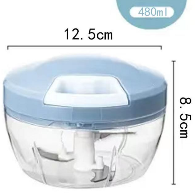 수동 다진 마늘기 주방 마늘기 다용도 가정용 고기갈이기, 480ml, 1개