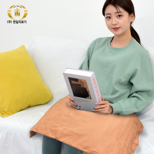 *본사직영* 한일의료기 황토 참숯 허브 온열찜질기, 꽃무늬, 꽃무늬