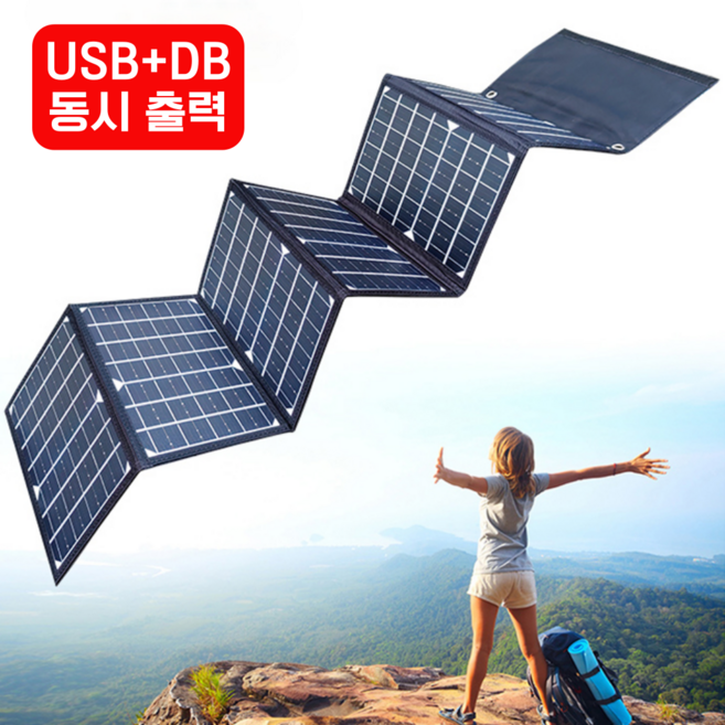 셀베썬 접이식 휴대용 태양광패널 설치 발전 태양열 아파트 가정용, 100w, 1개