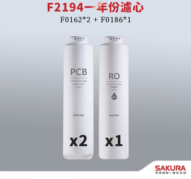 SAKURA F0162 濾心, 1個, F2194 適P0235.265.531, F0162 F0185 F0186 F2194 P0233 P0235 P0265 P0531