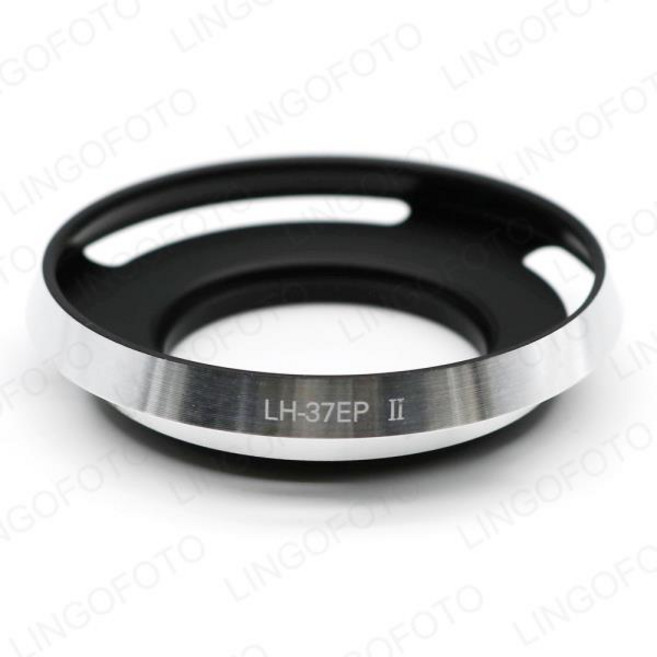 OLYMPUS M.Zuiko 디지털 17mm f2.8 렌즈용 LH-37EP II 은색 금속 후드, 1개