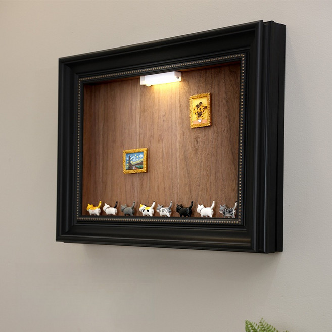 윈터커넥트 레트로 LED 두꺼비집 가리개 액자 DIY 마그네틱 배전함커버 빈티지 인테리어 액자 차단기 덮개 자석 피규어, 타입 D