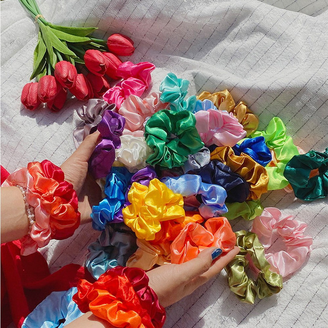 곱창세트 밴드 머리끈 헤어끈 컬렉션 파우치 40개세트