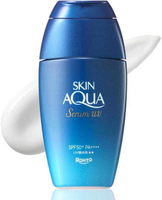ROHTO SKIN AQUA 玻尿酸精華UV防曬凝膠 SPF50+ PA++++, 1個, 玻尿酸精華UV