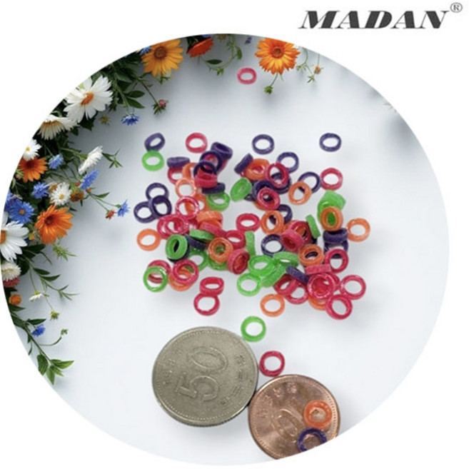 MADAN 마단 셋팅밴드 XX1 Size 강아지고무줄 쇼용 고무줄 말티즈 시츄 고무줄, 믹스, 1개