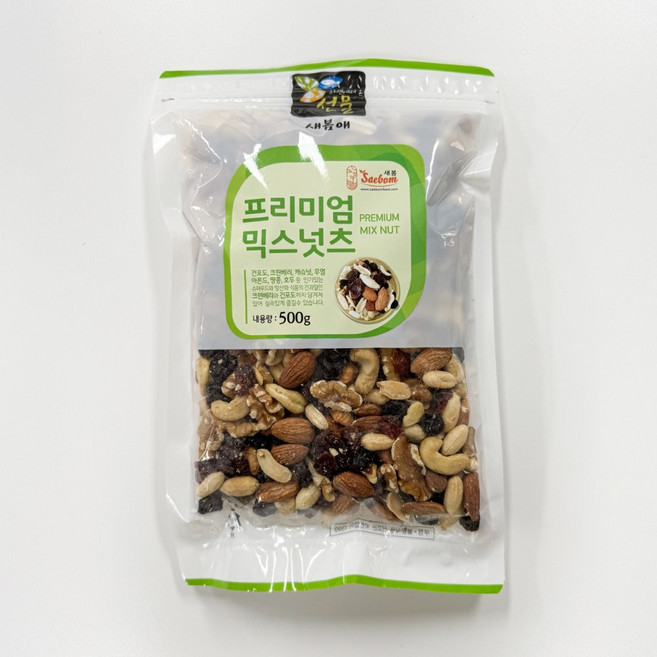 새봄푸드 프리미엄 믹스너츠, 500g, 1개